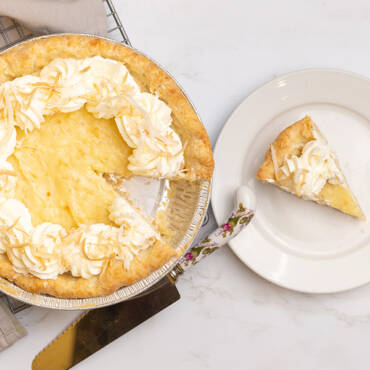 Freshly Baked Coconut Cream Pie