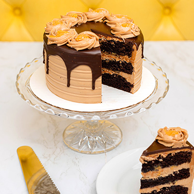 Chocolate Salted Caramel Layer Cake