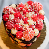 naked-vday-cake-3-love Chocolate Valentines Day Cake
